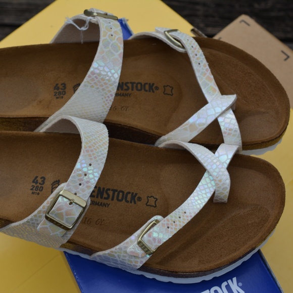 Birkenstock mayari shiny snake hotsell